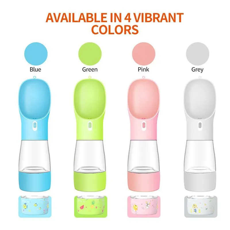 Portable Pet Dog Water Dispenser Bottle Feeder Bowl
