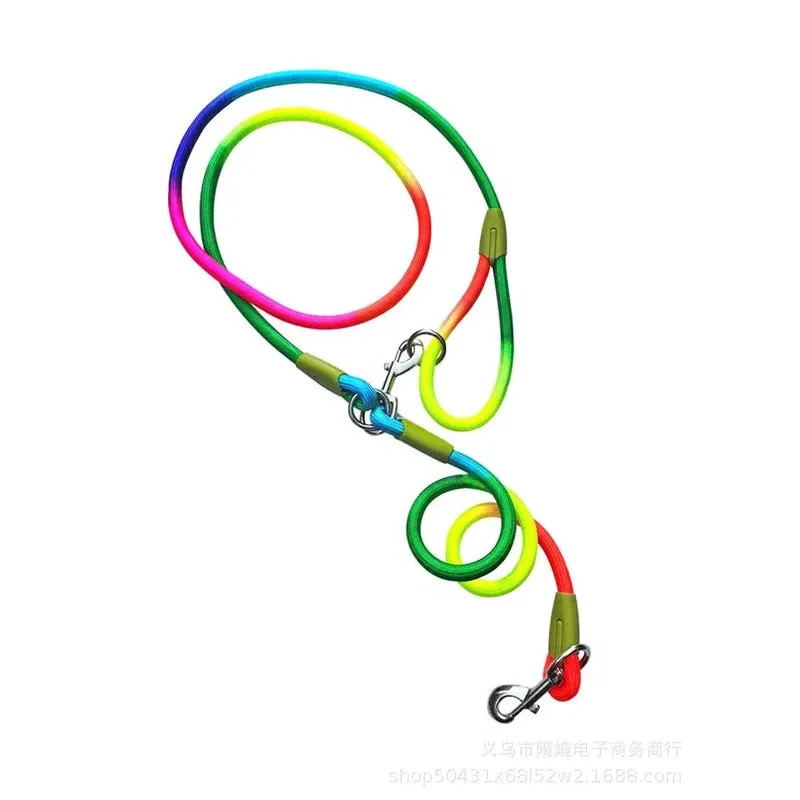 Reflective Nylon Dog Leash for Safe Hands-Free Walking