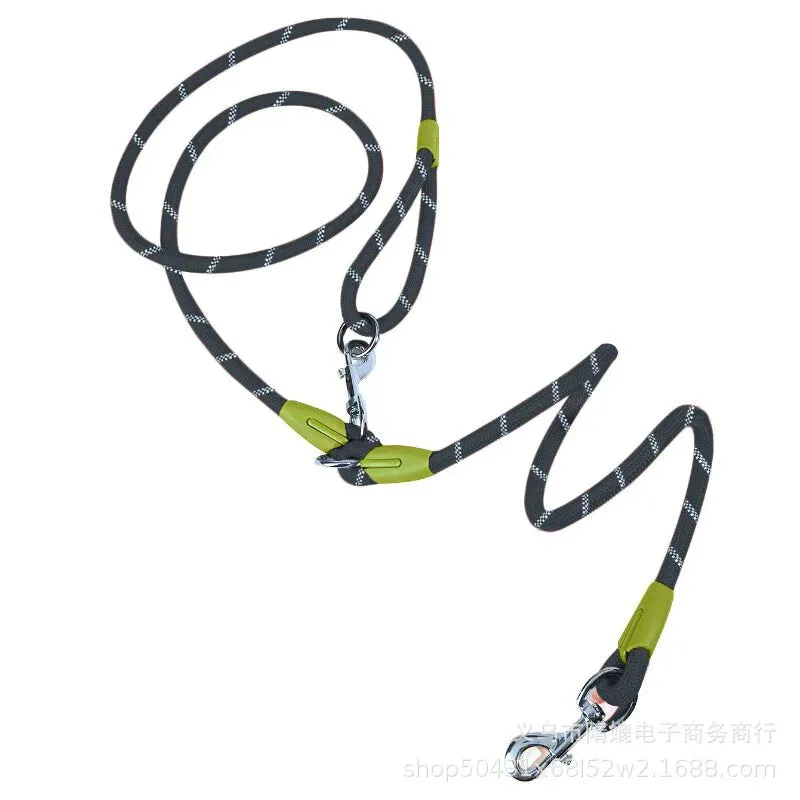 Reflective Nylon Dog Leash for Safe Hands-Free Walking