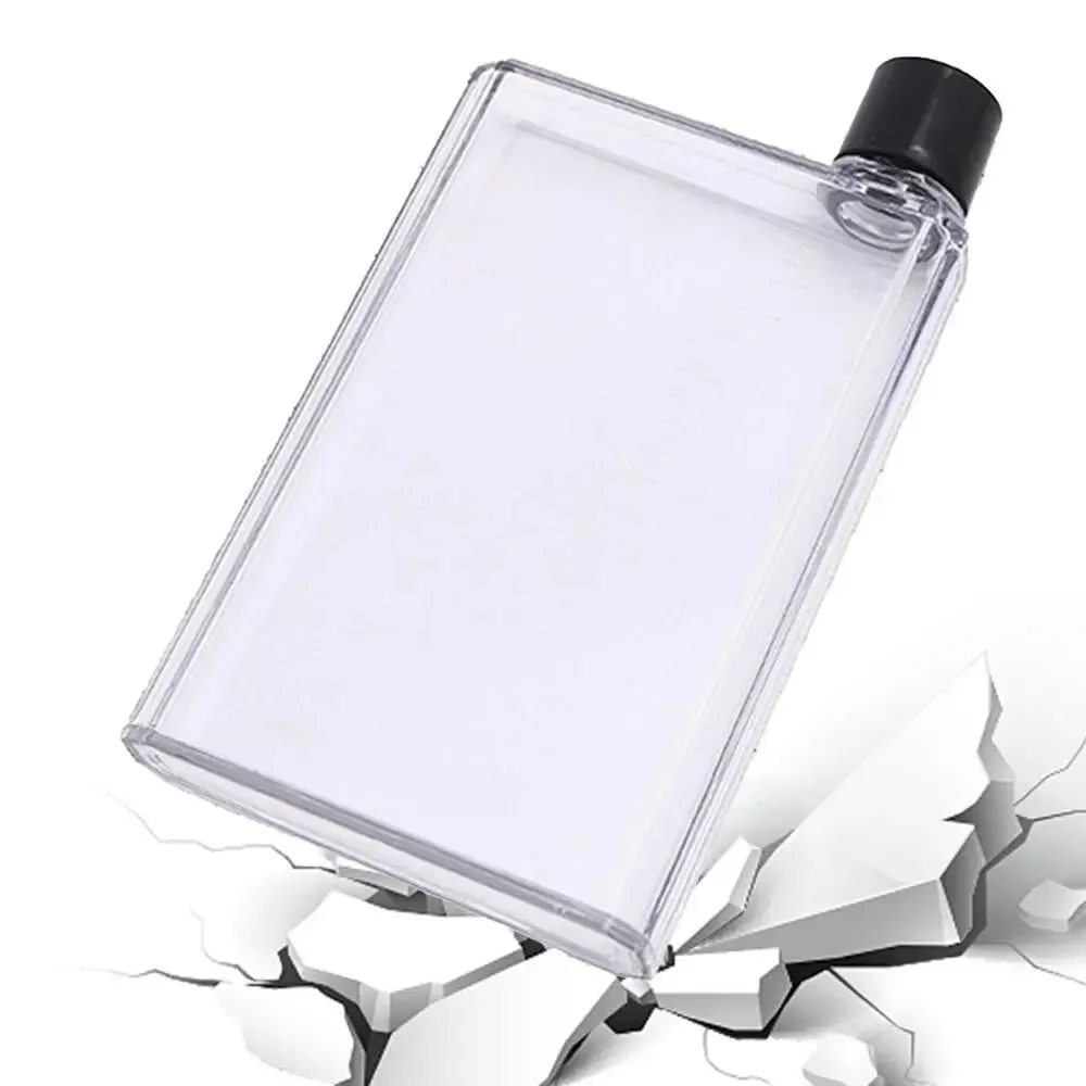 Slim Flat Water Bottle, Portable BPA-Free Reusable Book Style Drink Bottle, 350ml/420ml, Perfect for School, Sports, and Travel