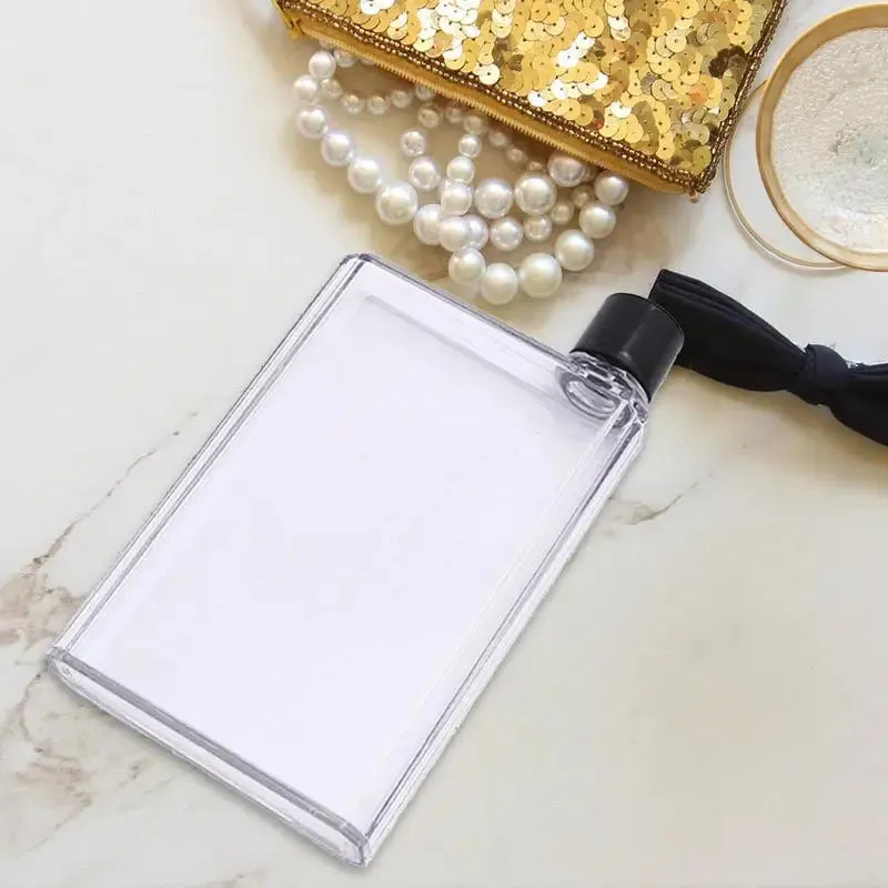 Slim Flat Water Bottle, Portable BPA-Free Reusable Book Style Drink Bottle, 350ml/420ml, Perfect for School, Sports, and Travel