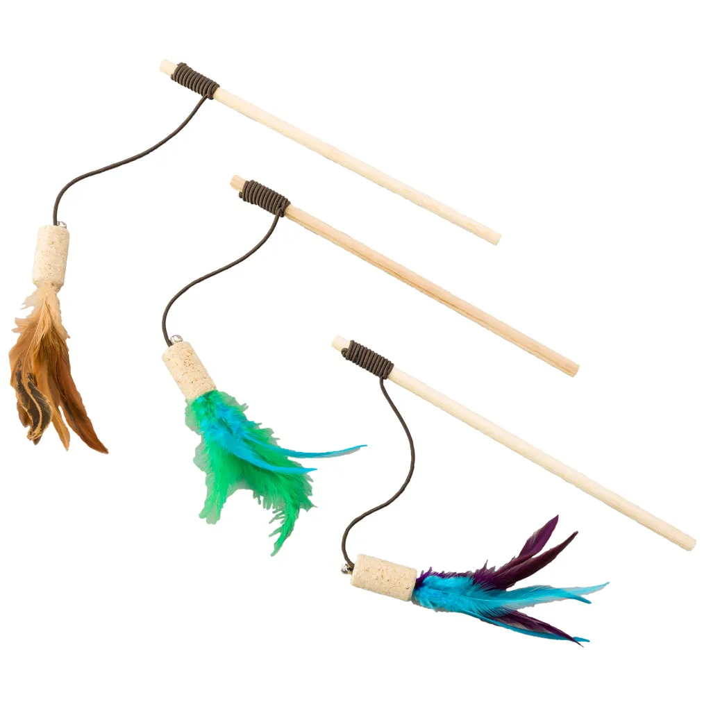 Spot Cat-Bernet Cork Teaser Wand Cat Toy
