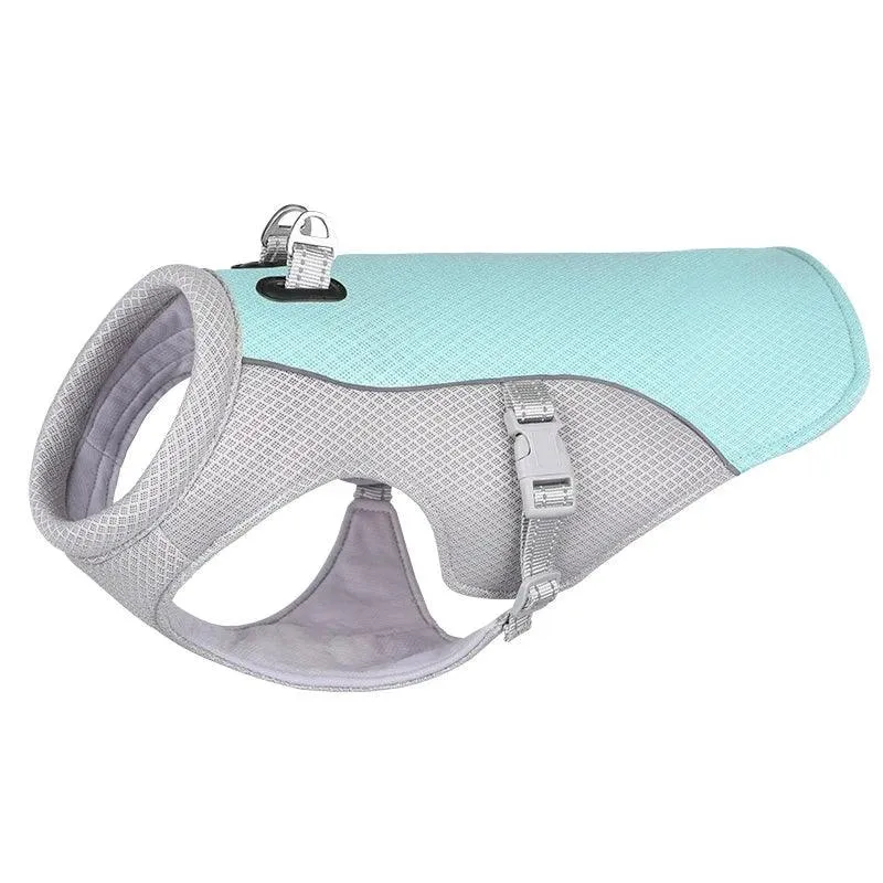 Summer Dog Cooling Vest Harness Reflective Quick Release Hot Pet Clothes Cool Jacket For Small Medium Large Dog Accessories