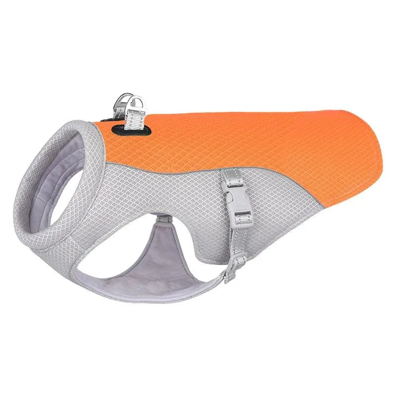 Summer Dog Cooling Vest Harness Reflective Quick Release Hot Pet Clothes Cool Jacket For Small Medium Large Dog Accessories