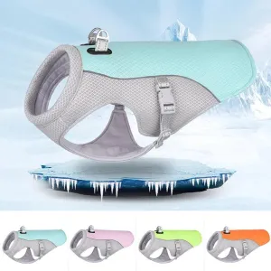 Summer Dog Cooling Vest Harness Reflective Quick Release Hot Pet Clothes Cool Jacket For Small Medium Large Dog Accessories
