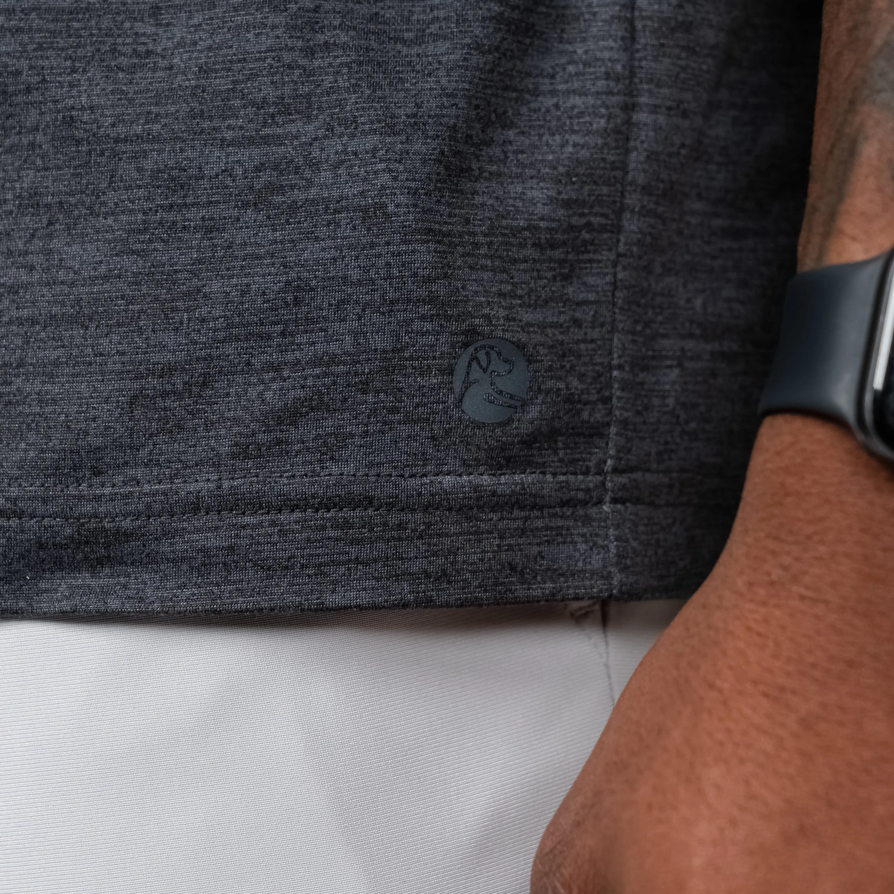 Tailwind Performance Tee | Heather - Charcoal Grey/Ash Grey