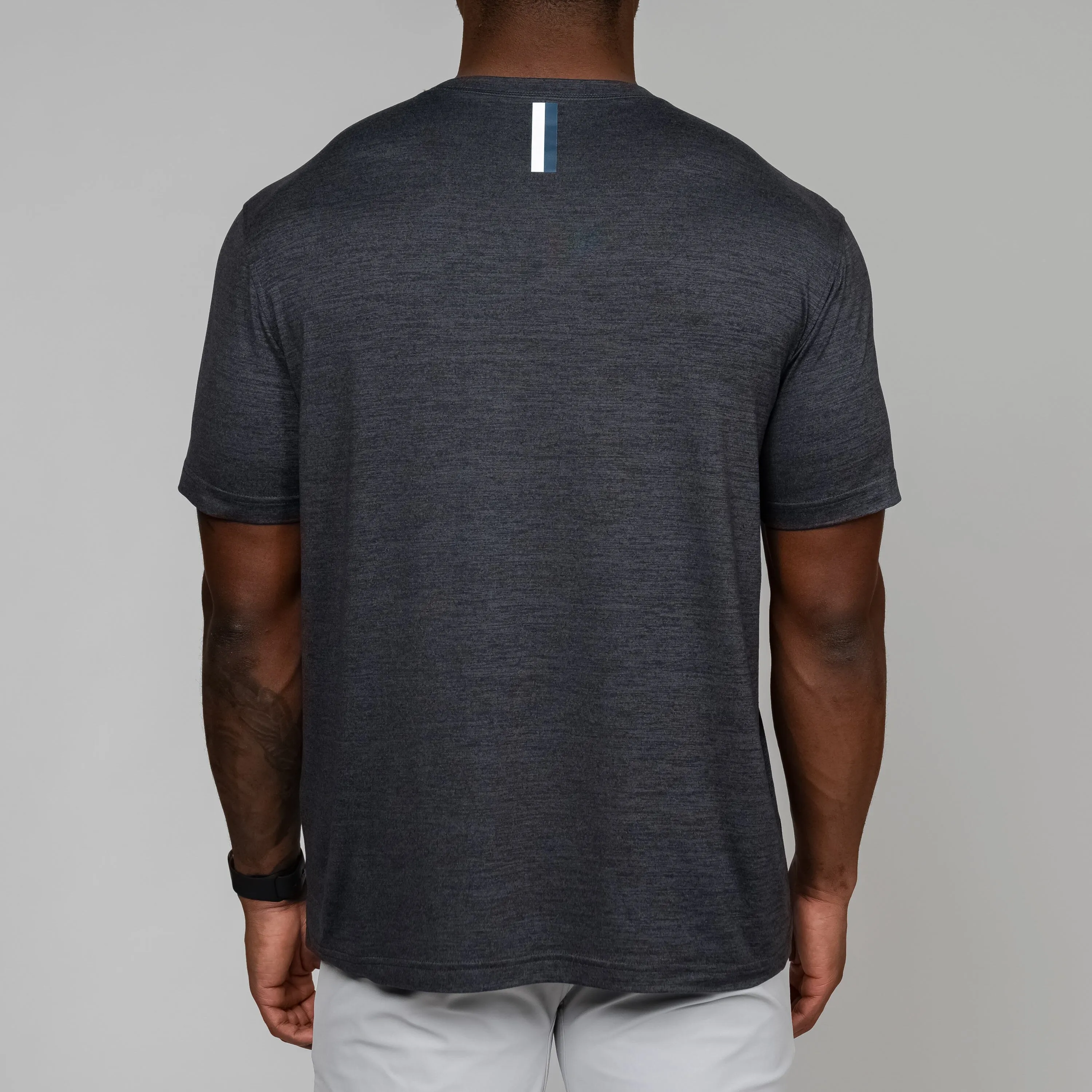 Tailwind Performance Tee | Heather - Charcoal Grey/Ash Grey