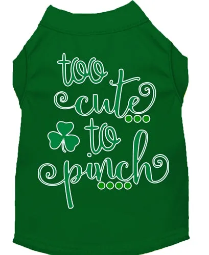 Too Cute to Pinch Screen Print Dog Shirt in Many Colors