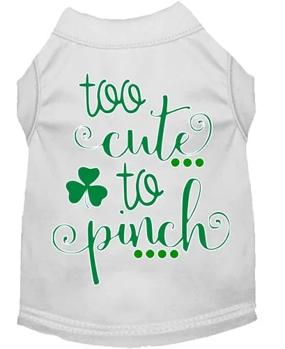 Too Cute to Pinch Screen Print Dog Shirt in Many Colors