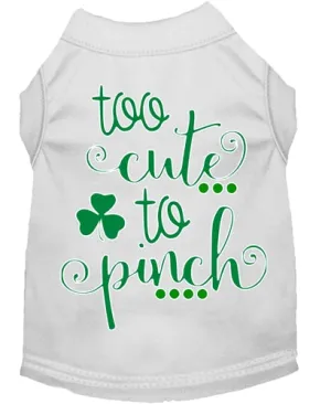 Too Cute to Pinch Screen Print Dog Shirt in Many Colors