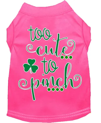 Too Cute to Pinch Screen Print Dog Shirt in Many Colors
