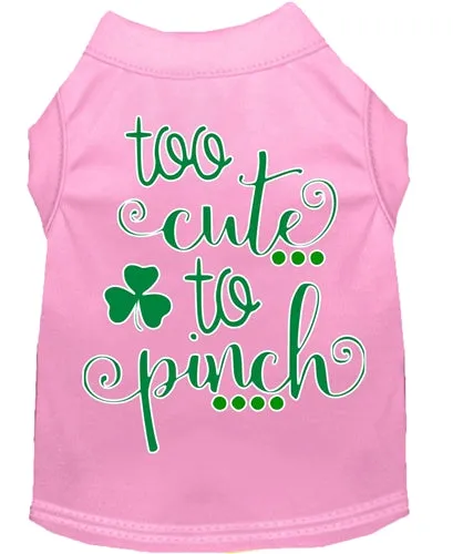 Too Cute to Pinch Screen Print Dog Shirt in Many Colors