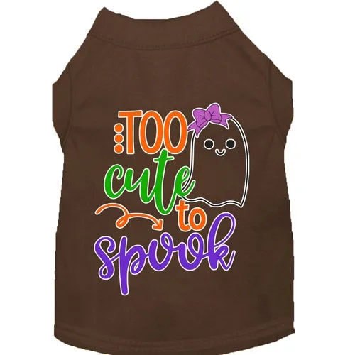 Too Cute to Spook-Girly Ghost Screen Print Dog Shirt in Many Colors