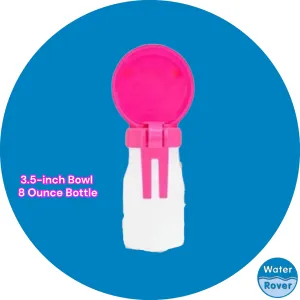 Water Rover Smaller 3.5-inch Bowl and 8 Ounce Bottle, Pink